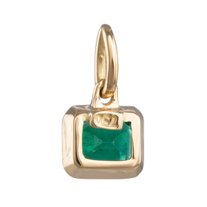 Yellow Gold Emerald Pendant