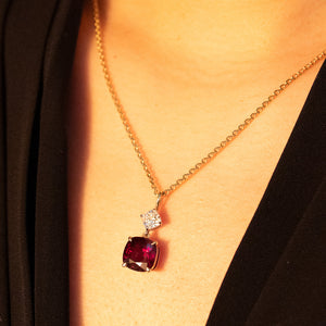5.73ct Ruby & Diamond Pendant
