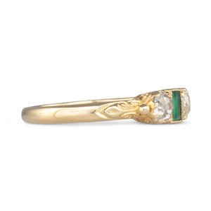 Victorian Emerald and Diamond Ring