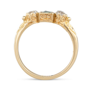 Victorian Emerald and Diamond Ring