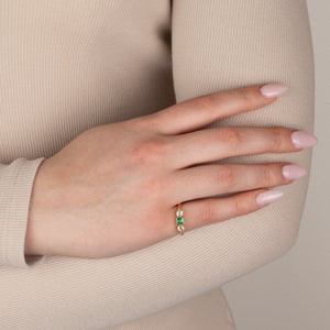 Victorian Emerald and Diamond Ring