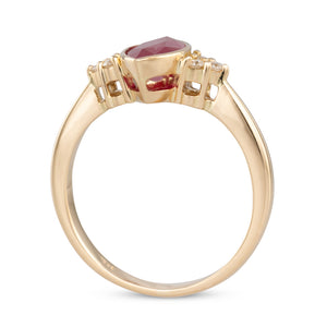 Burmese Marquise Ruby Ring