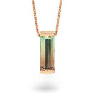 Bi Colour Tourmaline Pendant