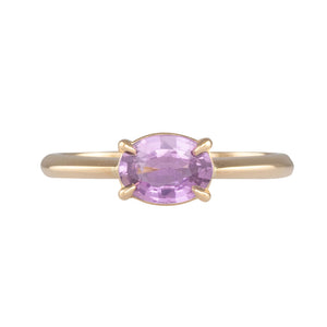Oval Purple Sapphire Ring