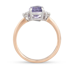 Unheated Purple Spinel Ring