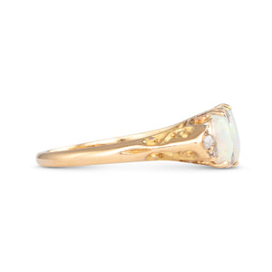 Antique Opal and Diamond Ring