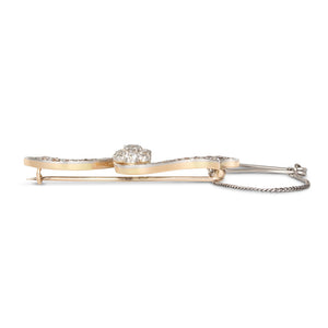 Victorian Diamond Bar Brooch