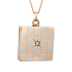 Rose Gold and Platinum Locket