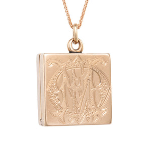 Rose Gold and Platinum Locket