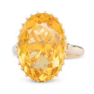 Oval Citrine Ring