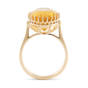 Oval Citrine Ring