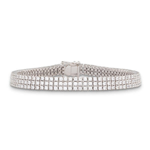 Triple Row Diamond Bracelet