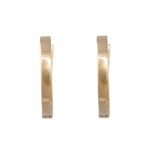 Yellow Gold Diamond Huggies