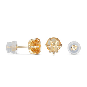 Citrine Stud Earrings