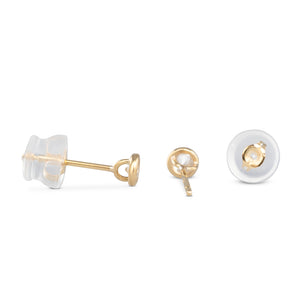 Bezel Set Diamond Studs
