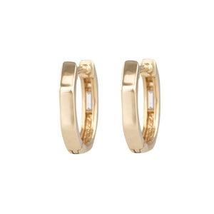 Hoops with Baguette Diamond