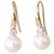 Akoya Pearl & Diamond Hook Earrings