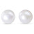 Button White Freshwater Studs 9mm