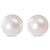 Button White Freshwater Studs 10mm