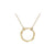 9ct Gold Circle Necklace