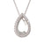 Pear Shape Diamond Pendant & Chain