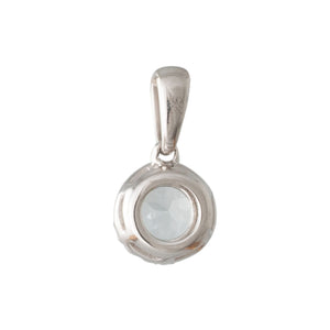 Aquamarine and Diamond Pendant