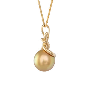 Gold South Sea Knot Pendant