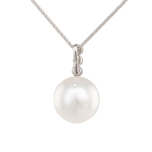 11mm South Sea & Diamond Pendant