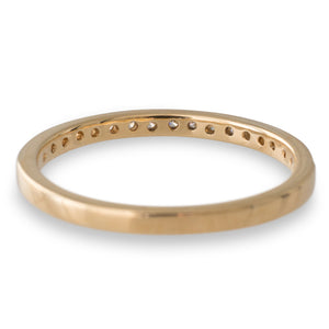 Grain Set Yellow Gold Diamond Band