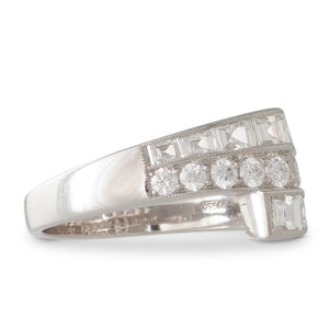 A Diamond Crossover Style Ring