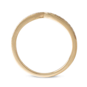 Yellow Gold Pinched Diamond Band