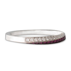 Ruby and Diamond Twist Band