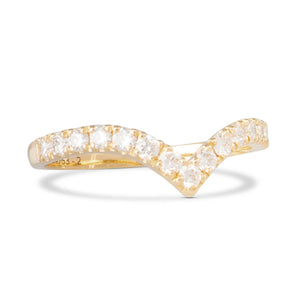 V-Shaped Diamond Band