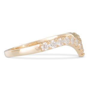 V-Shaped Diamond Band