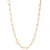 Yellow Gold Paperclip Link Necklace