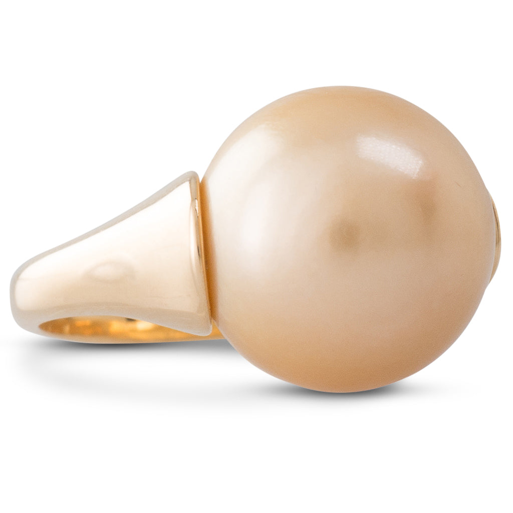 Gold South Sea Pearl Ring