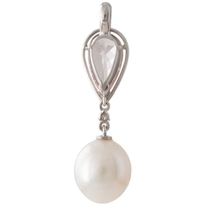 Morganite & South Sea Pearl Pendant