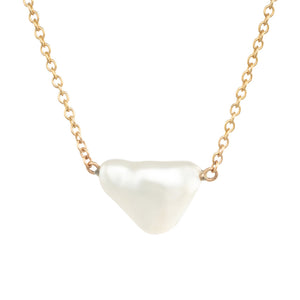 Single Keshi Pearl Chain Necklace