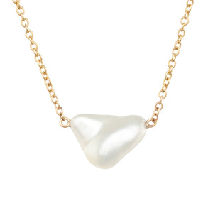 Single Keshi Pearl Chain Necklace