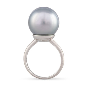 15mm Silver Tahitian Pearl Ring
