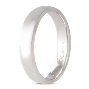 9ct White Gold Wedding Ring 5mm