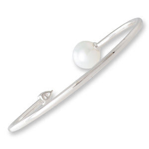 South Sea Pearl & Diamond Bangle