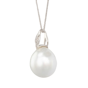 Baroque South Sea Diamond Pendant