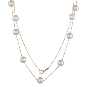 Scattered Akoya Pearl Chain