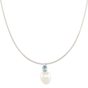 South Sea & Aquamarine Pendant