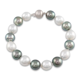 Two Tone South Sea Pearl Bracelet