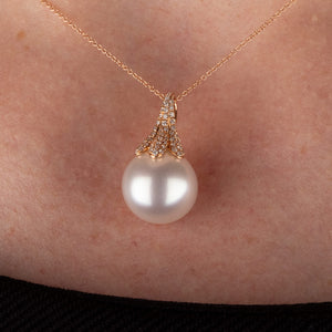 South Sea Pearl & Diamond Pendant