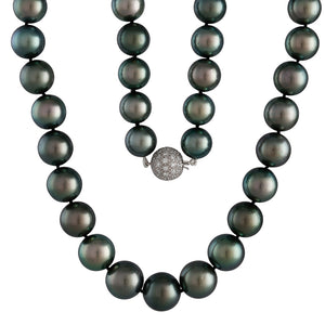 Peacock Green Tahitian Pearl Strand