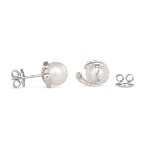 South Sea Pearl Horseshoe Earrings
