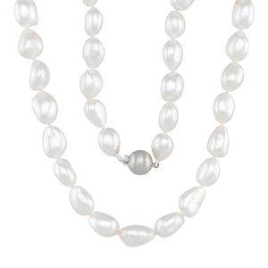 White South Sea Keshi Pearl Strand